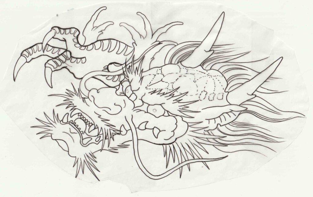 Drachen Tattoo Bedeutung drachenkopf dragon dragonhead Ruy Benztown Tattoostudio Ink Station Tattoo Asia tattoo Stuttgart drawing