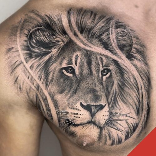 löwen lion realistik Blackandgrey tattoo Genny Tattoo Benztown Tattoostudio Stuttgart ink station 0711tattoo