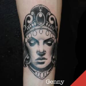 Blackandgrey tattoo Genny Tattoo Benztown Tattoostudio Stuttgart ink station 0711tattoo