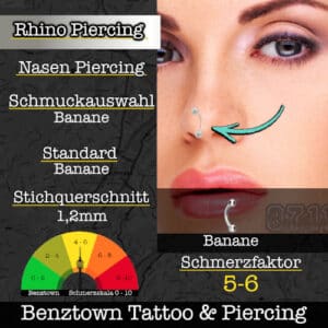 Rhino Piercing Bentown Tattoo Piercing stuttgart ink station
