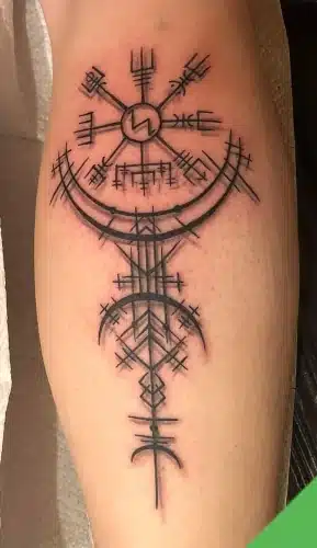 Vegvísir vikinger kompass mykola benztown tattoo ink station stuttgart 0711tattoo tattoos (4)